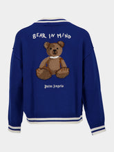 Palm Angels Blue Bear in Mind Cardigan