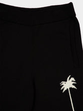 Palm Angels Black Palm Intarsia Knit Pants