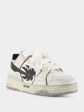 Palm Angels White and Black Venice Worn-Out Sneakers