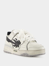 Palm Angels White and Black Venice Worn-Out Sneakers
