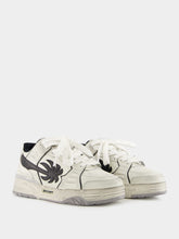 Palm Angels White and Black Venice Worn-Out Sneakers