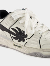 Palm Angels White and Black Venice Worn-Out Sneakers