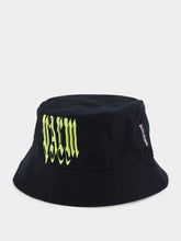 Palm Angels Black Gothic Logo Bucket Hat