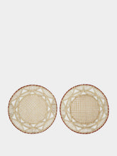 La DoubleJ Set of 2 Sol Brick Raffia Placemats