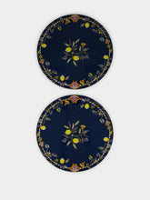 La DoubleJ Borboni Blue Round Placemats Set of 2