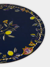 La DoubleJ Borboni Blue Round Placemats Set of 2