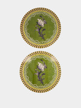 La DoubleJ Fiesole Green Nymph Bloom Placemats Set of 2