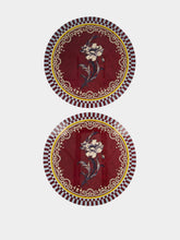 La DoubleJ Bordeaux Nymph Bloom Cork Placemats Set of 2