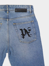 Palm Angels Distressed Monogram Jeans