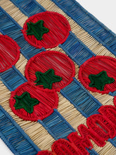 Coro Cora Sky Blue and Red Iraca Palm Pomodoro Placemat