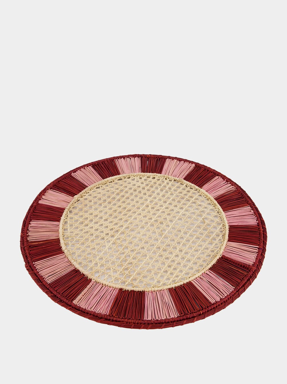 Burgundy and Pink Twist Placemat