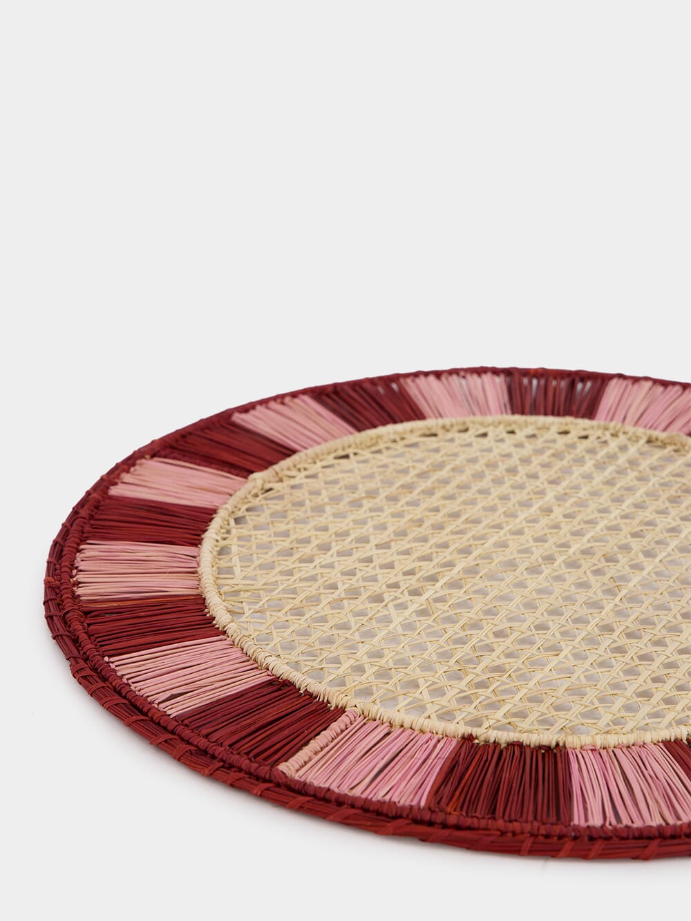 Burgundy and Pink Twist Placemat