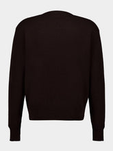 Lemaire Ebony Wool and Cashmere Crewneck Sweater