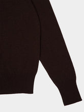 Lemaire Ebony Wool and Cashmere Crewneck Sweater