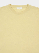 Lemaire Butter Yellow Wool and Cashmere Crewneck Sweater