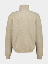 Lemaire Oat Beige Yak Alpaca High-Neck Sweater