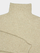 Lemaire Oat Beige Yak Alpaca High-Neck Sweater