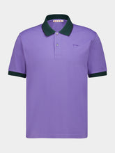 Marni Purple Contrast Trim Cotton Piqué Polo
