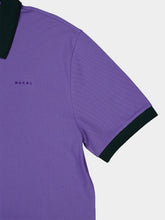 Marni Purple Contrast Trim Cotton Piqué Polo