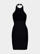 Hunza G Black Crinkle Polly Mini Dress