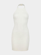 Hunza G White Crinkle Polly Mini Dress