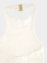 Hunza G White Crinkle Polly Mini Dress