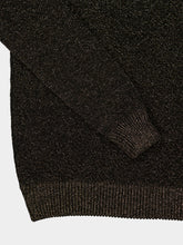 Marni Black Wool Polo Sweater with Lurex