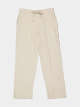Spiritum Tulum Cream Palmeta Linen Long Formal Pants