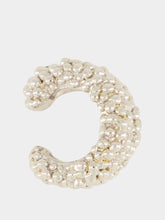 Paola Sighinolfi Duo Simone Ear Cuff Rhodium Plated