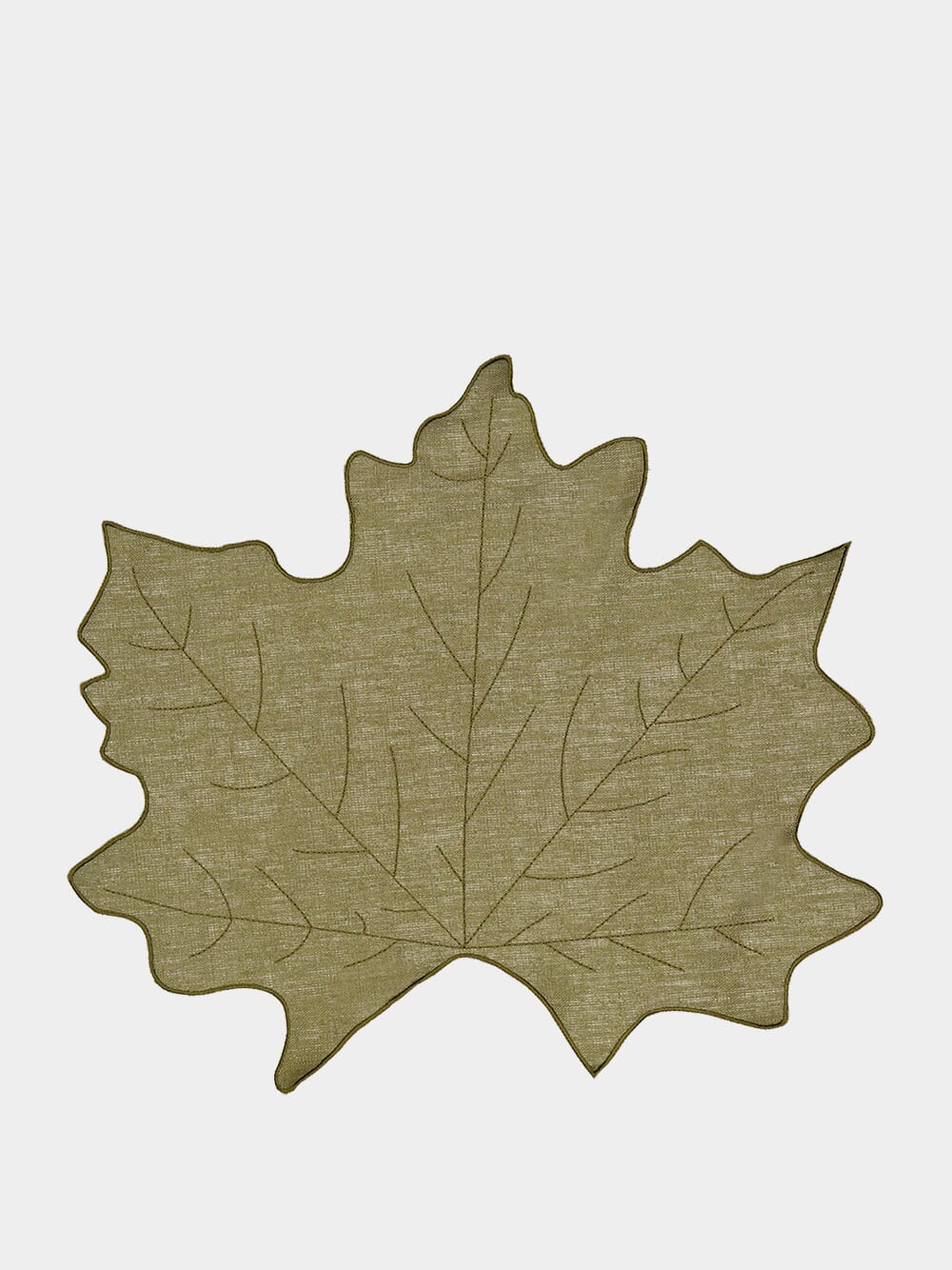 Olive Green Leaf Placemat