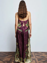 Alémais Purple Ruthie Silk Blend Halter Top
