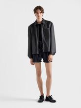 Prada Black Nappa Leather Zip Jacket