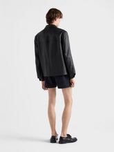 Prada Black Nappa Leather Zip Jacket