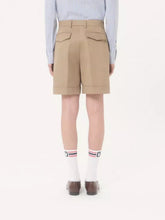 Valentino Garavani Beige Cotton Gabardine Bermuda Shorts