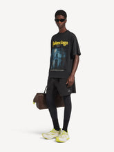 Balenciaga Washed Black Address Medium Fit T-Shirt
