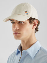 Fendi White Cotton and Linen Baseball Cap