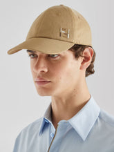 Fendi Beige Cotton and Linen Baseball Cap