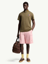 Moncler Olive Green Logo Cotton T-Shirt