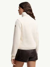 Moncler White Cotton Zip-Up Sweatshirt