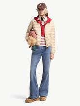 Moncler Light Beige Lans Short Down Jacket