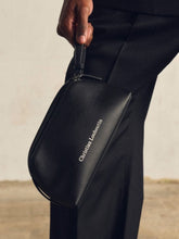 Christian Louboutin Black Grained Leather Travel Pouch