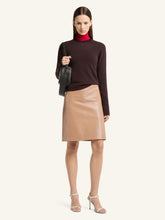 Courrèges Bronzer Vinyl Knee-Length Skirt