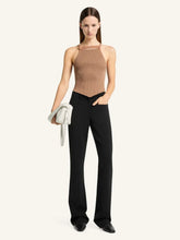 Courrèges Bronzer Strap Rib Knit Tank Top