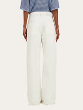 Ferragamo Mascarpone Frayed Straight-Leg Jeans