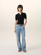 Ami Paris Used Blue Large-Fit Cotton Jeans