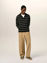 Ami Paris Mastic Beige Carrot-Fit Trousers