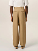 Ami Paris Mastic Beige Carrot-Fit Trousers