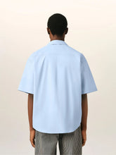 Ami Paris Cashmere Blue Boxy Cotton Shirt