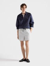 Prada Blue Re-Nylon Zip-Up Shirt