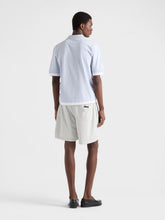 Prada Astro and White Layered Cotton Polo Shirt